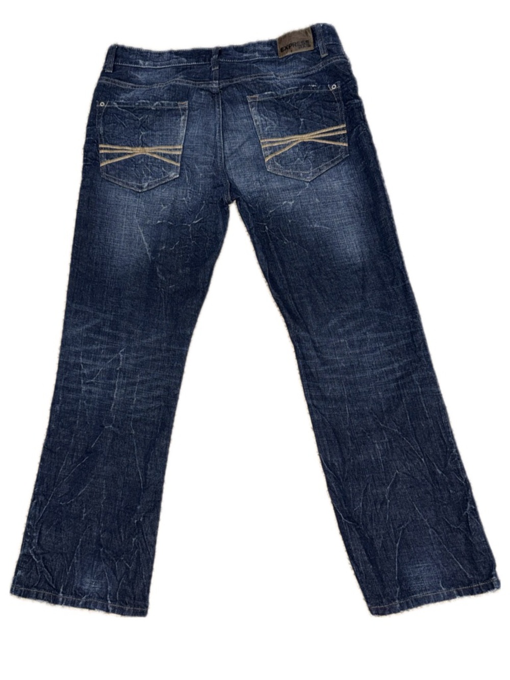 🧥🎯 EXPRESS‎ Kingston Bootcut Jeans Dark Wash Y2K Men's 36x30